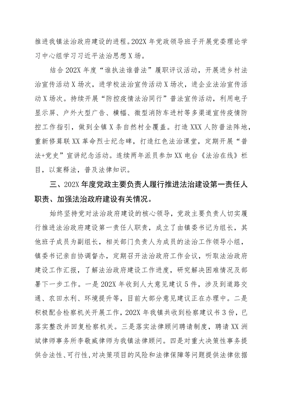 202X年镇法治政府建设年度报告制度落实情况自查报告.docx_第2页