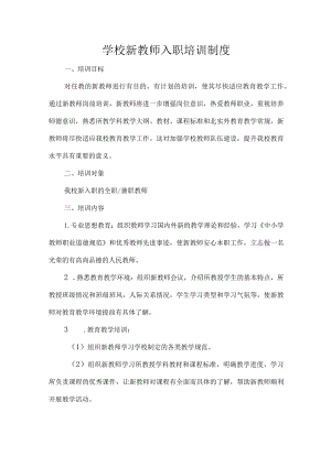 学校新教师入职培训制度.docx