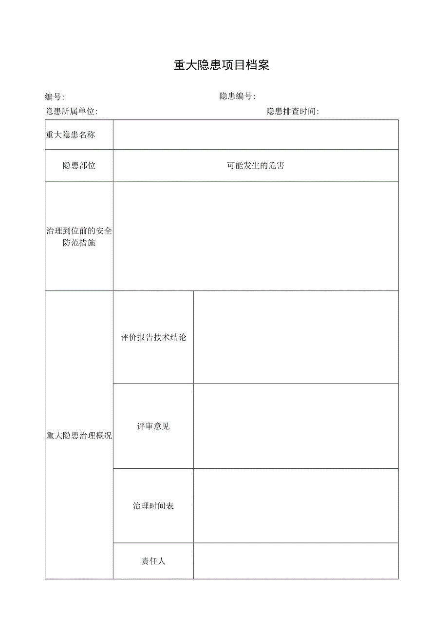 重大隐患项目档案.docx_第1页