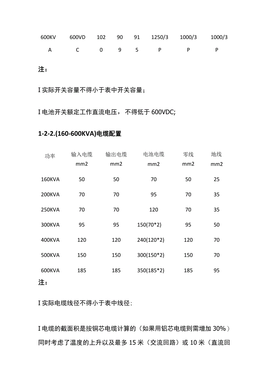 弱电工程UPS电源线材空开配置表.docx_第2页