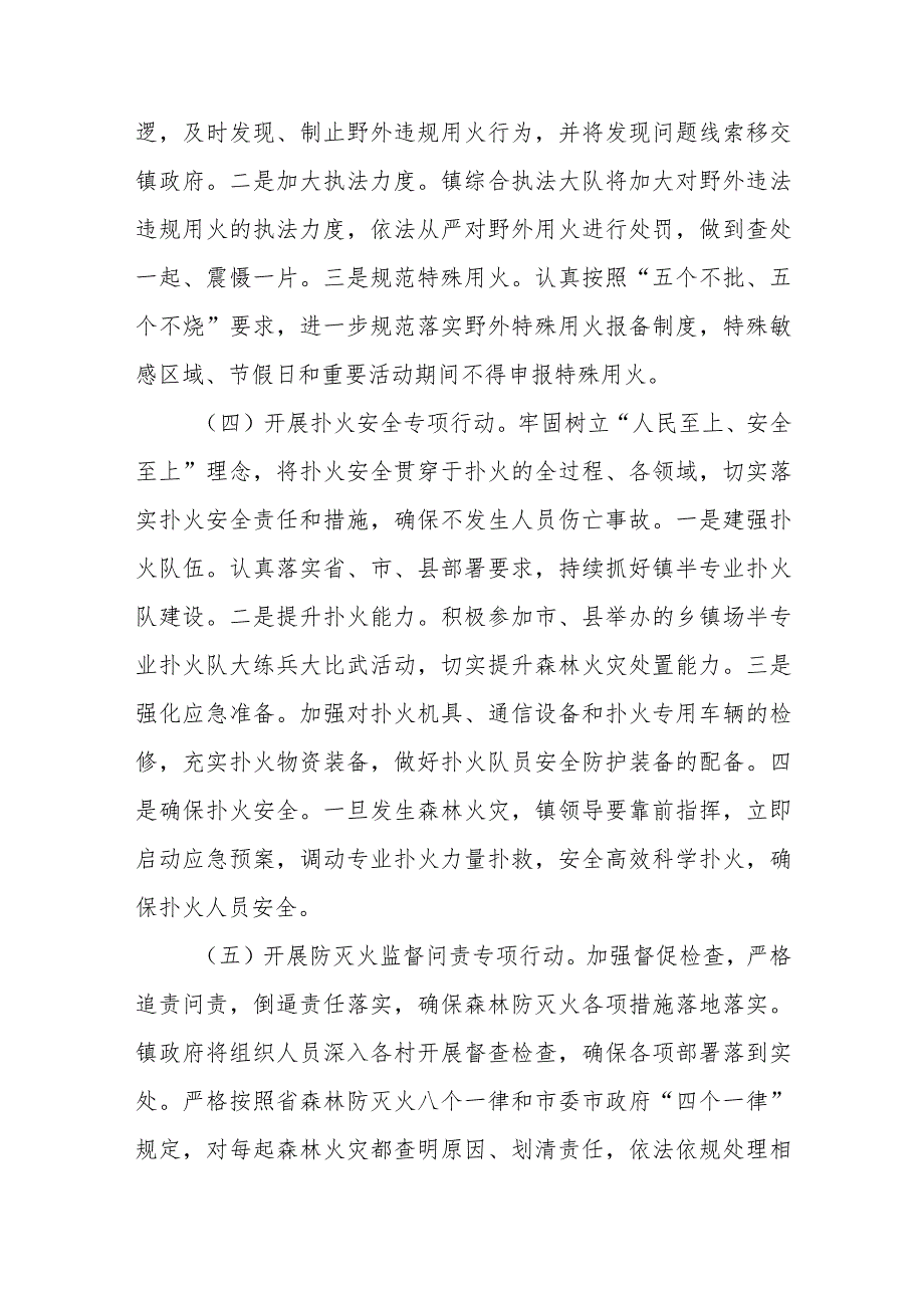 XX镇2023年森林防灭火“平安春季行动” 实施方案.docx_第3页