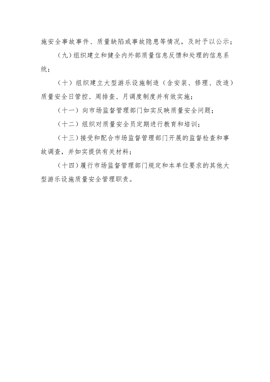 大型游乐设施质量安全总监职责大型游乐设施制造（含安装、修理、改造）单位.docx_第2页