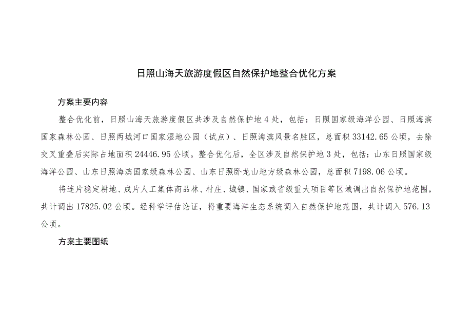 日照山海天旅游度假区自然保护地整合优化方案.docx_第1页