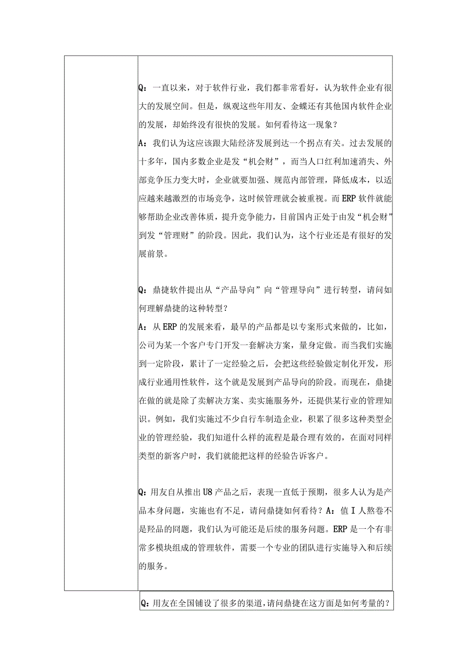 证券代码378证券简称鼎捷软件鼎捷软件股份有限公司投资者关系活动记录表.docx_第2页