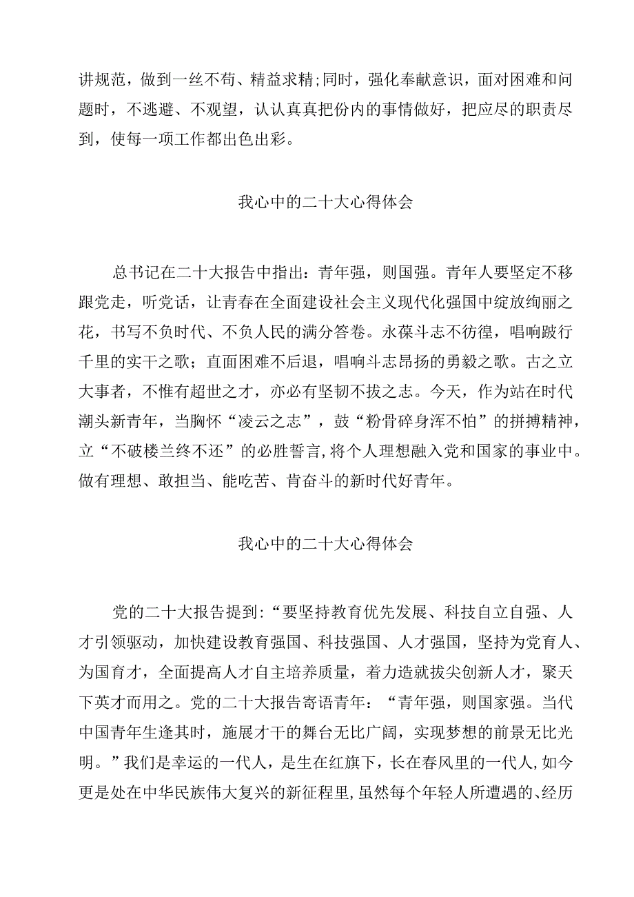 我心中的二十大心得体会精选（参考范文四篇）.docx_第2页