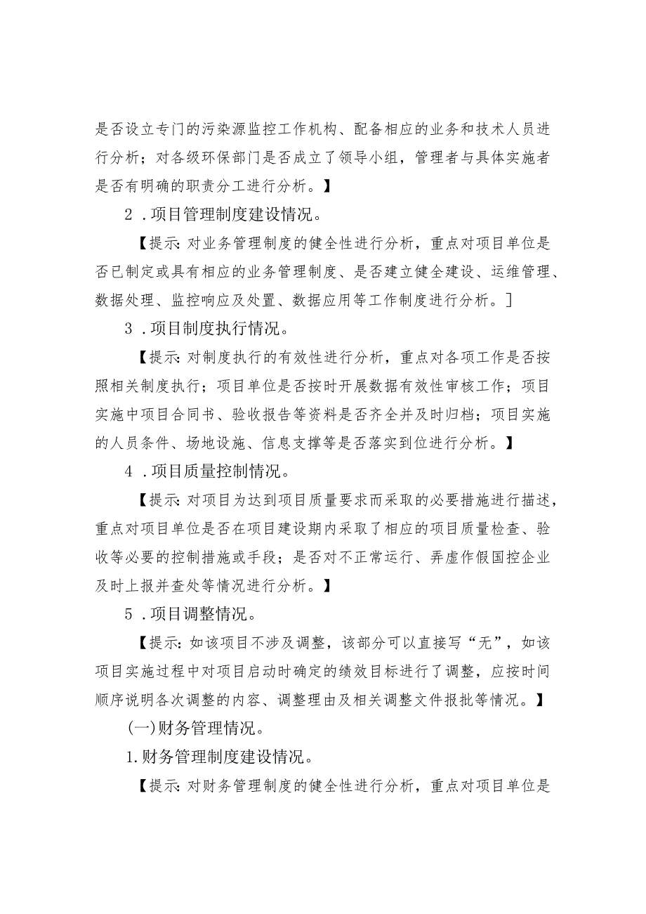 项目绩效评价报告的基本内容和模板样式.docx_第2页