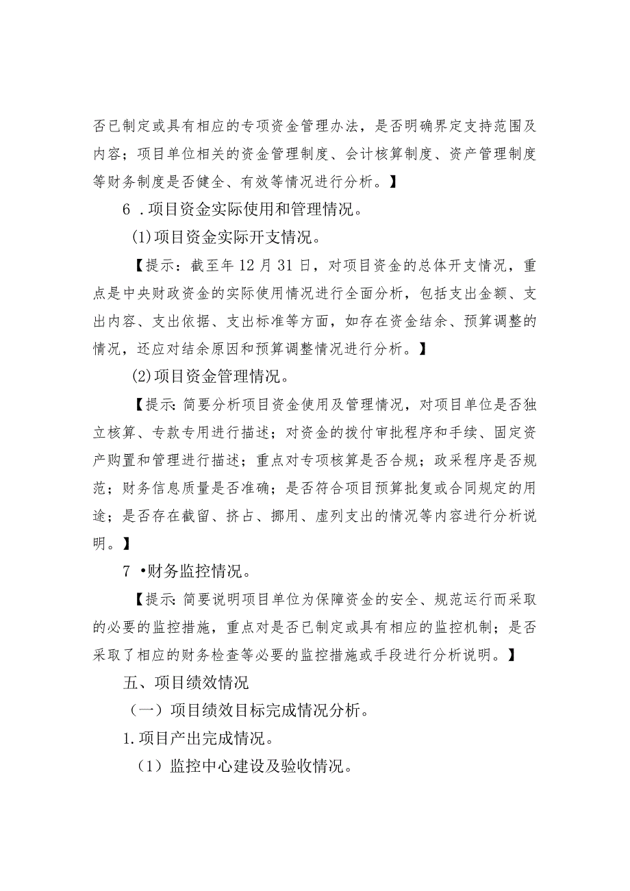 项目绩效评价报告的基本内容和模板样式.docx_第3页