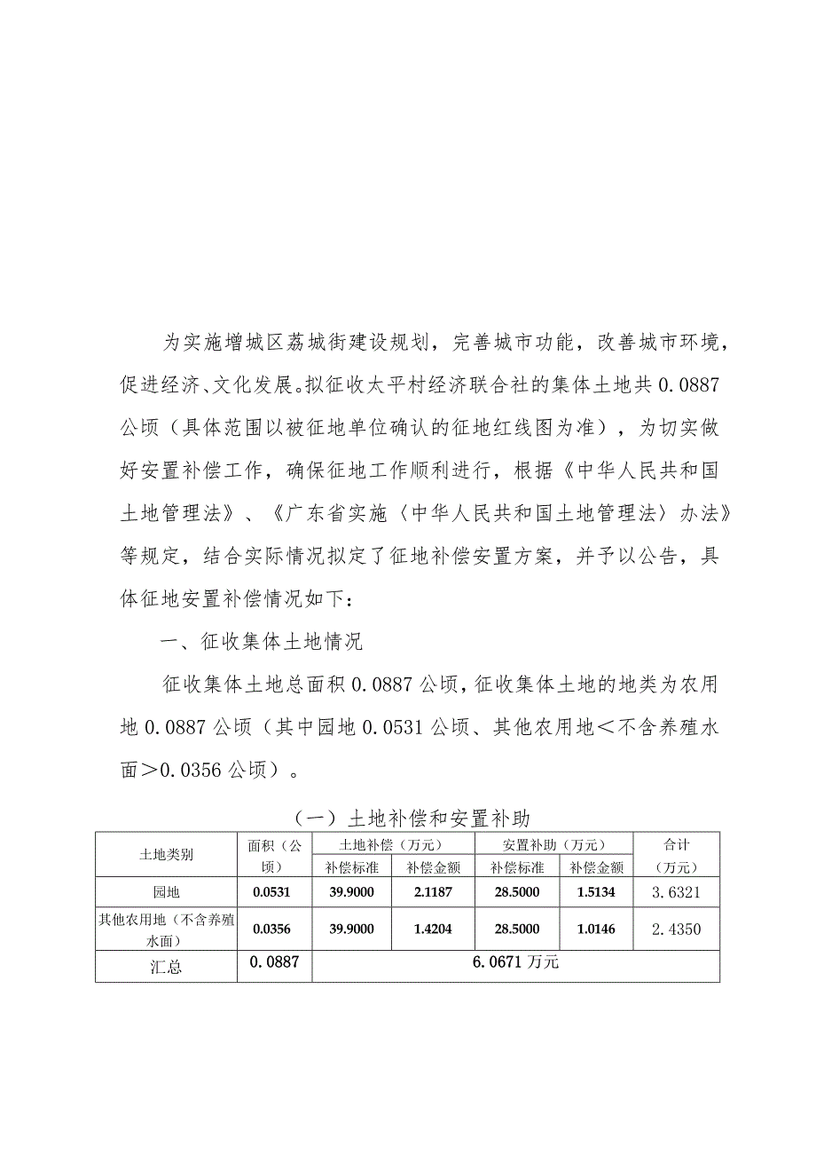 征地补偿安置方案.docx_第1页