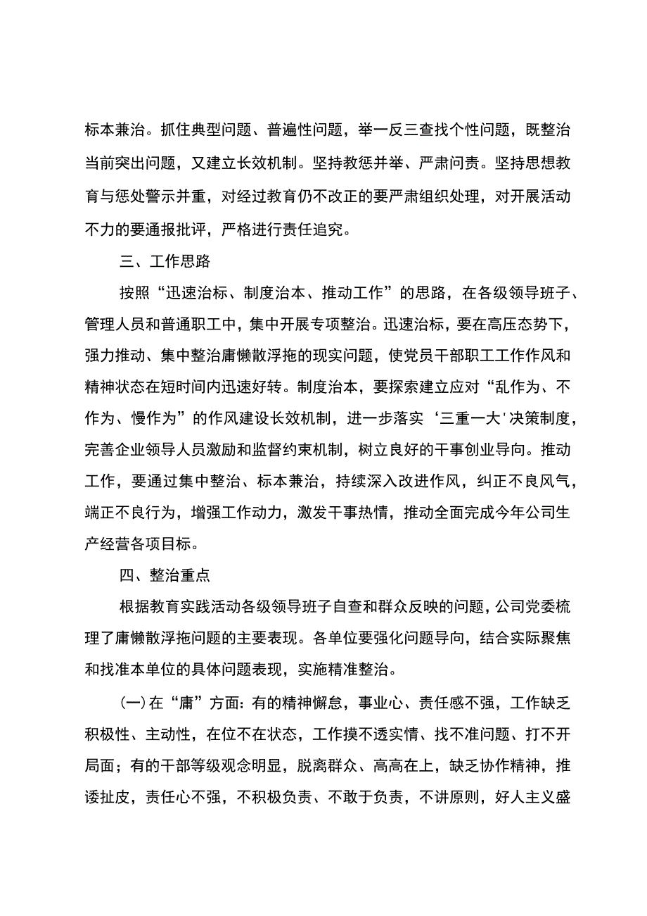 国际工程公司开展庸懒散浮拖问题专项整治工作方案.docx_第2页