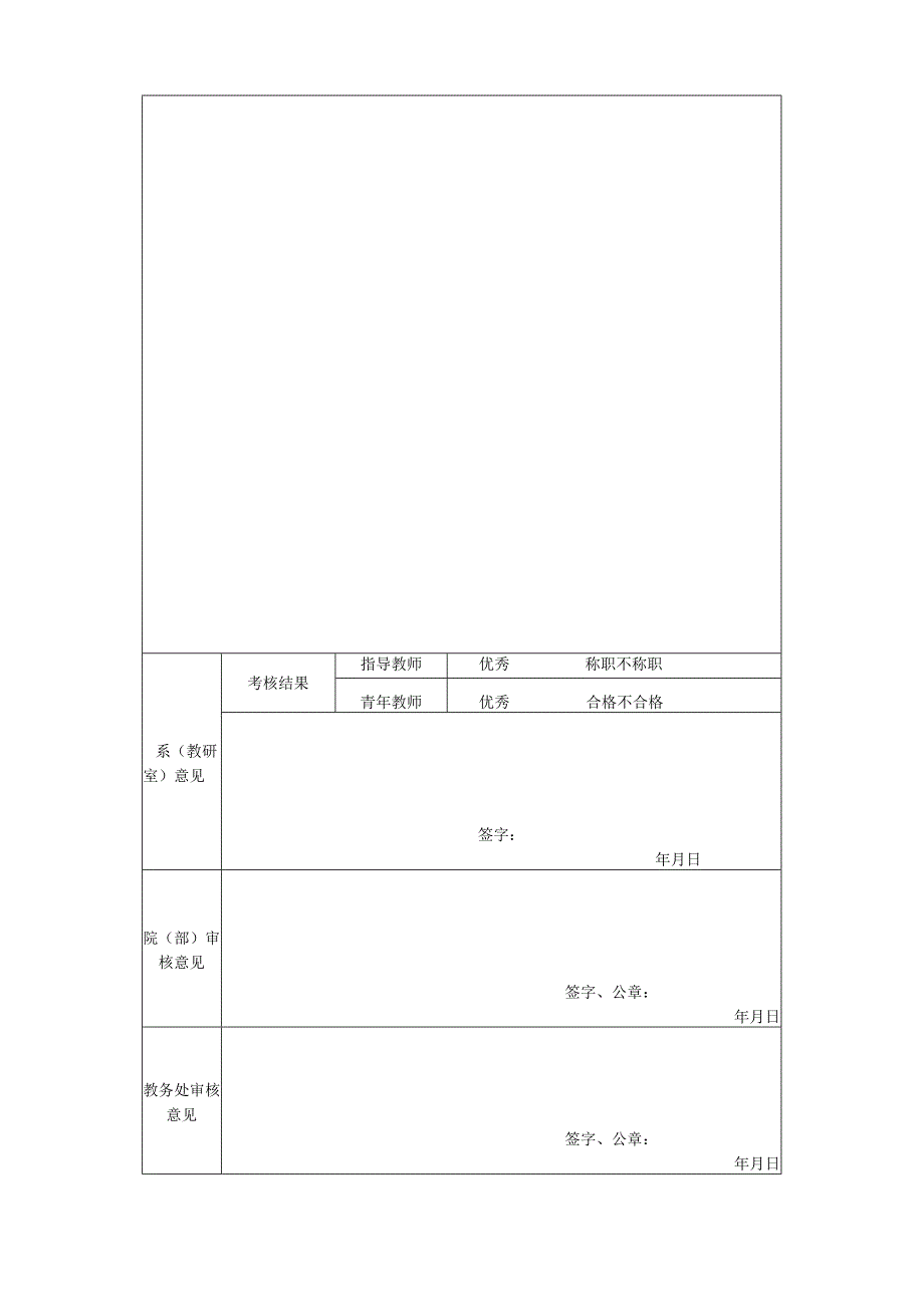 青年教师导师制助课助教培养考核表.docx_第3页