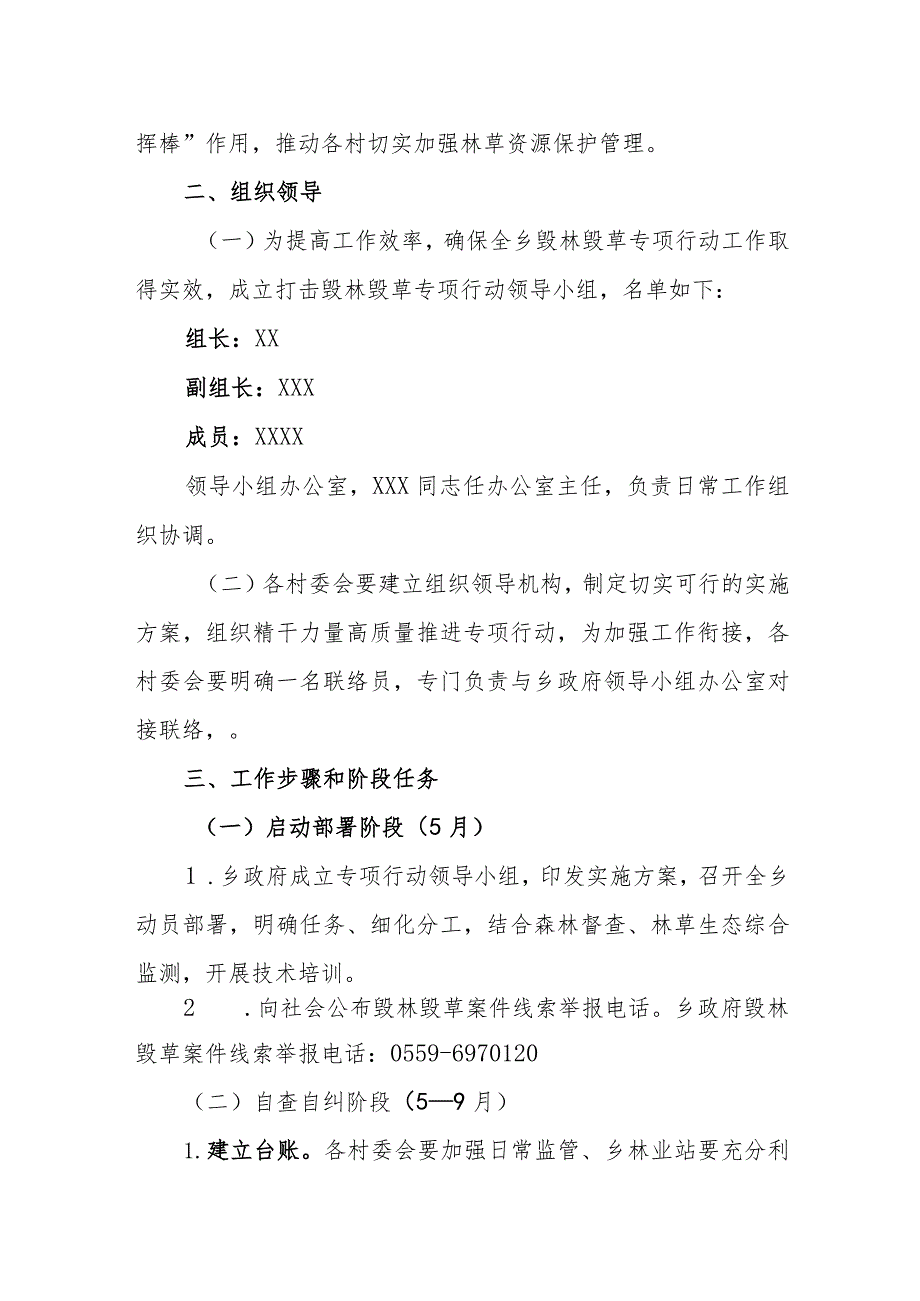 打击毁林毁草专项行动实施方案.docx_第2页