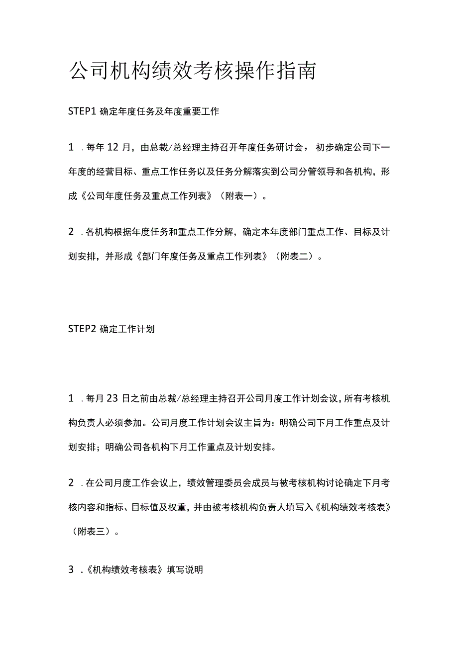 公司机构绩效考核操作指南[全].docx_第1页