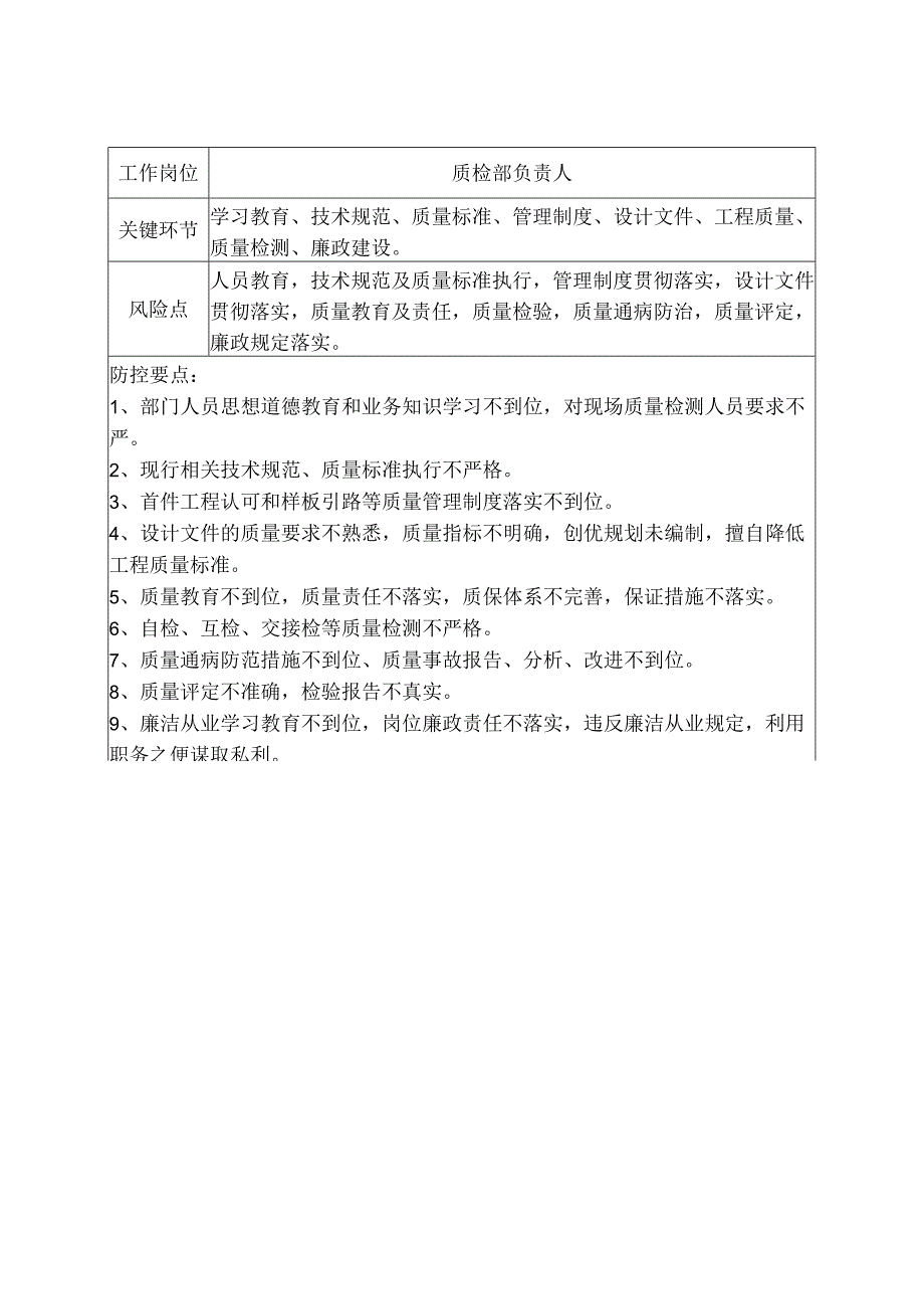 公路工程质检相关岗位廉政风险防控表.docx_第3页