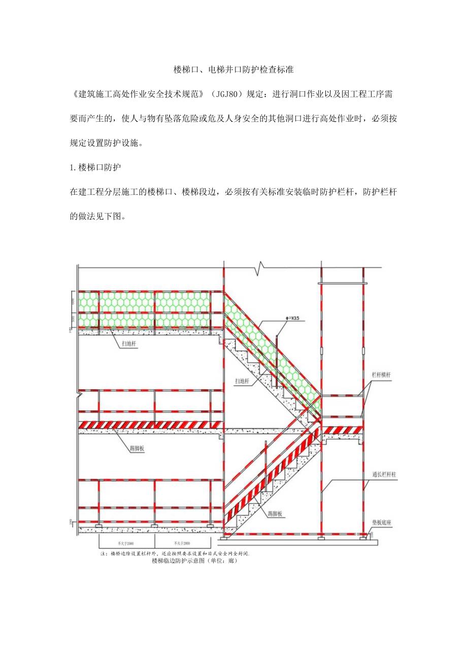 楼梯口、电梯井口防护检查标准.docx_第1页