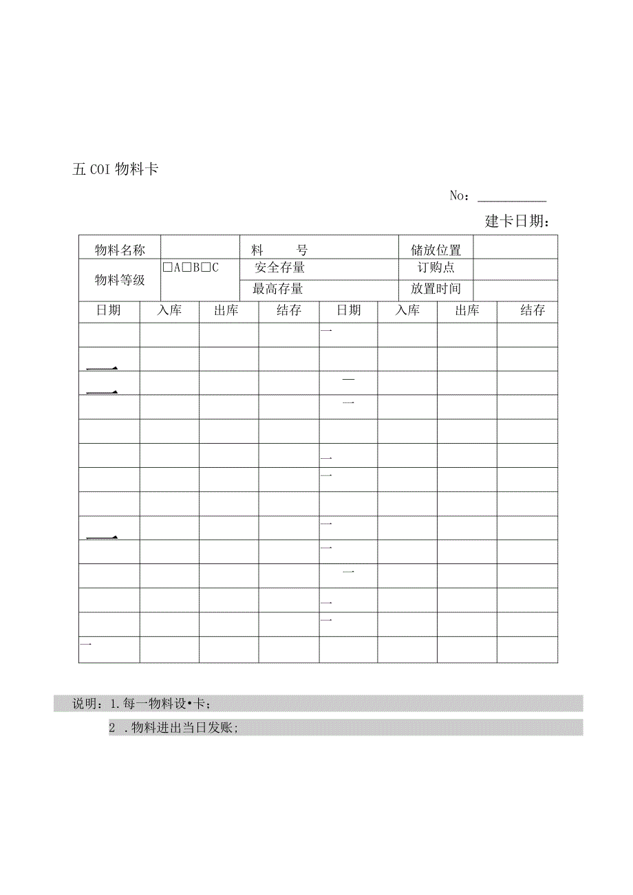 企业仓库管理表格参考范本.docx_第1页