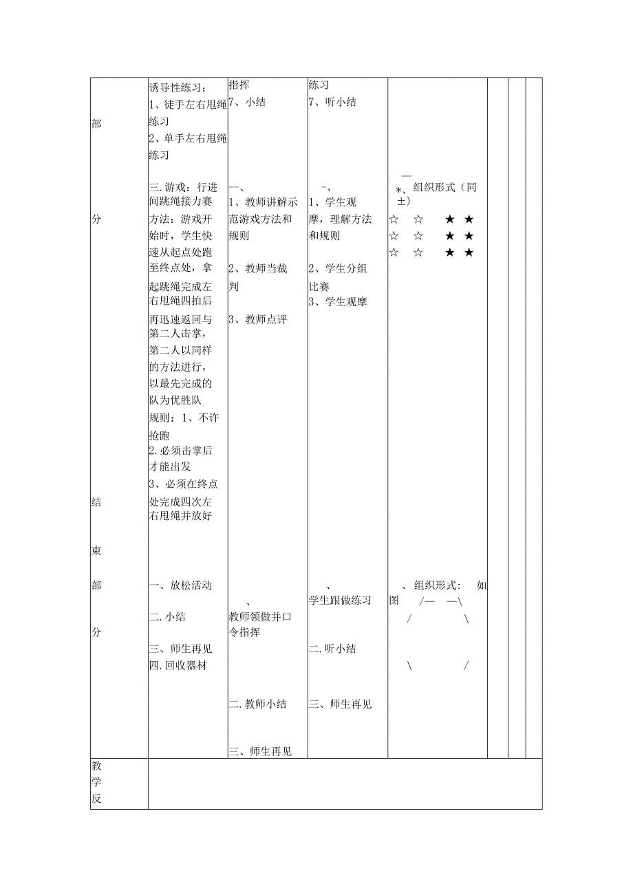 跳绳校本课程第六次课大绳十字交叉跳绳教案.docx_第2页