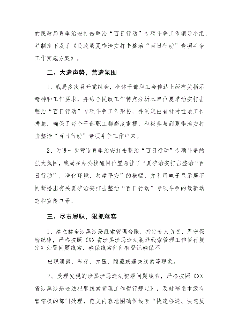 2023开展夏季治安打击整治“百日行动”工作总结七篇.docx_第3页