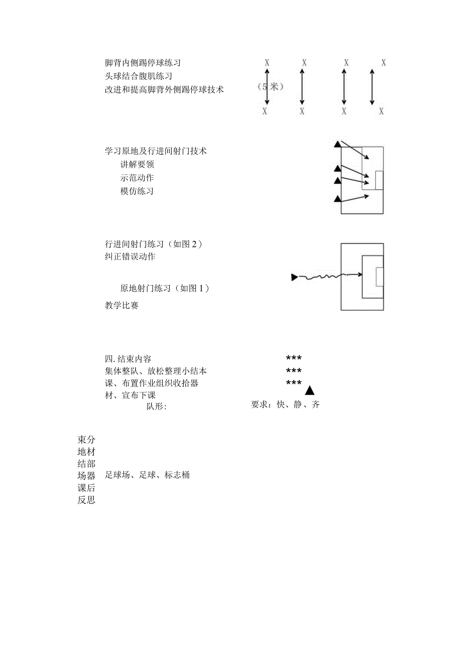 学生水平三足球第九周脚背正面射门导学案.docx_第2页