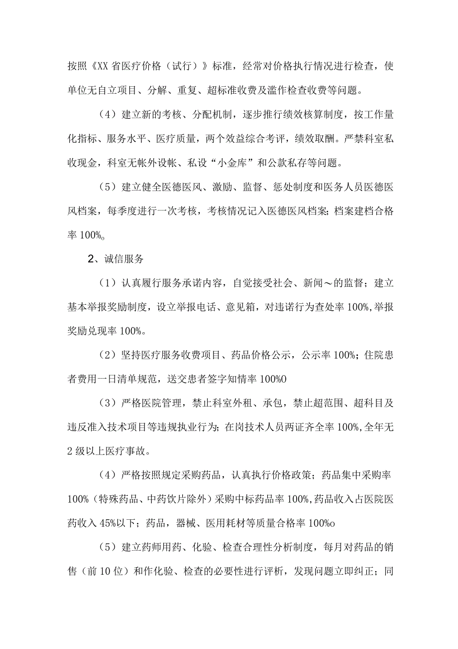 康复医院医德医风建设工作实施方案 （合计4份）.docx_第2页