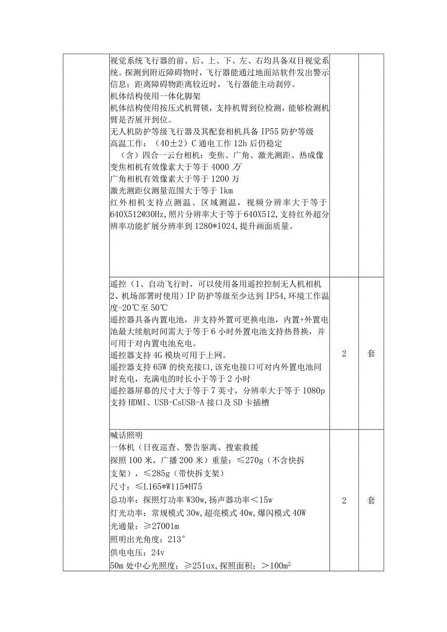 XX街道智慧无人机应用项目建设采购需求.docx_第3页