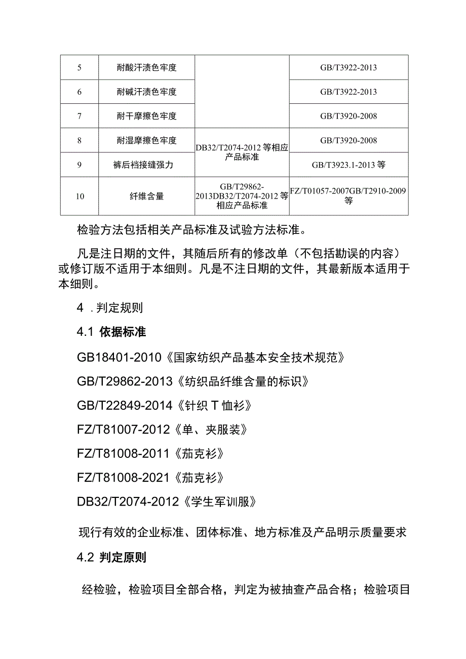 2021年省级消费品省级监督抽查实施细则（学生军训服）.docx_第2页