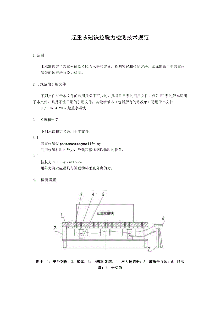 起重永磁铁拉脱力检测技术规范.docx_第1页