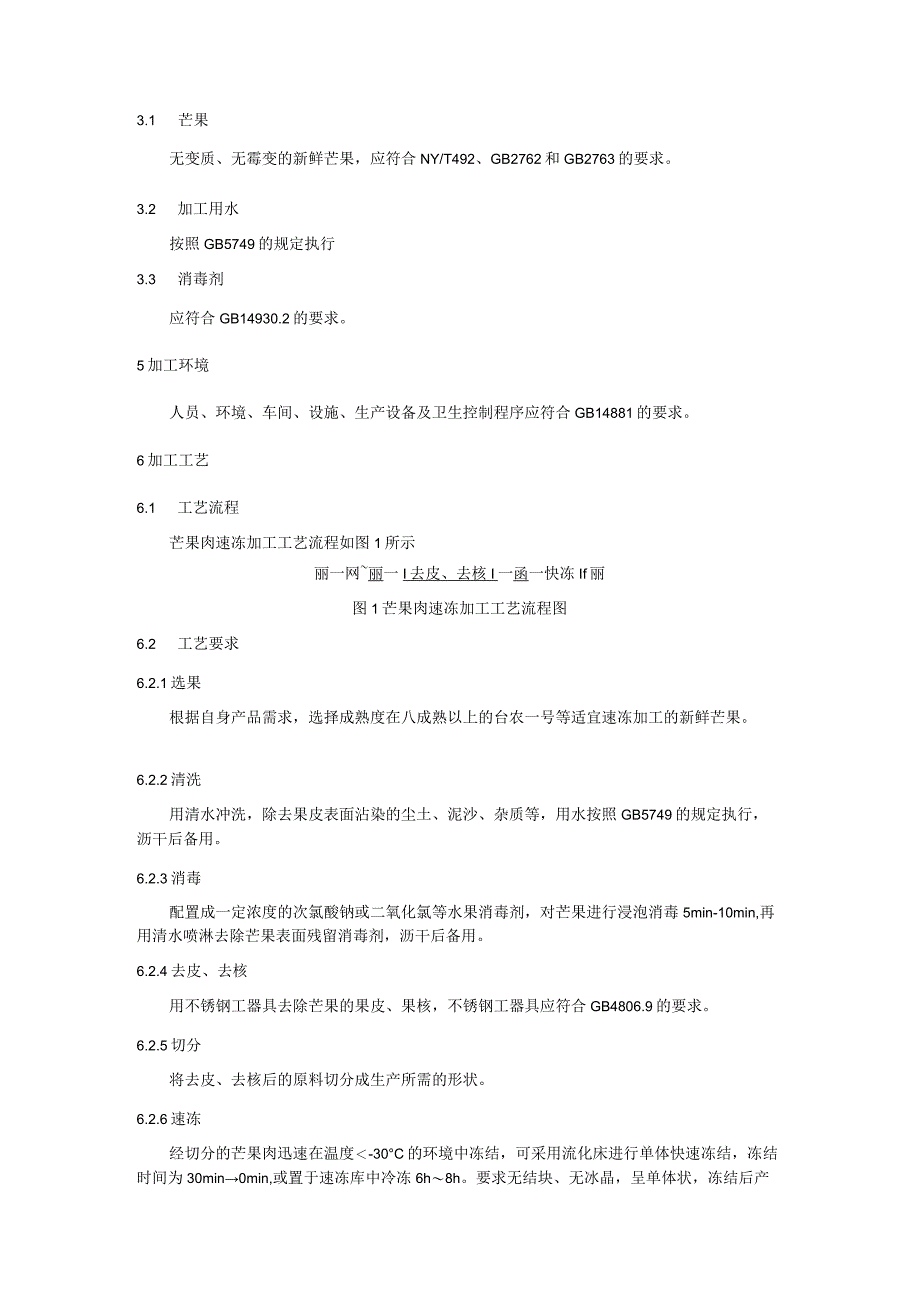 芒果肉速冻加工技术规程.docx_第2页