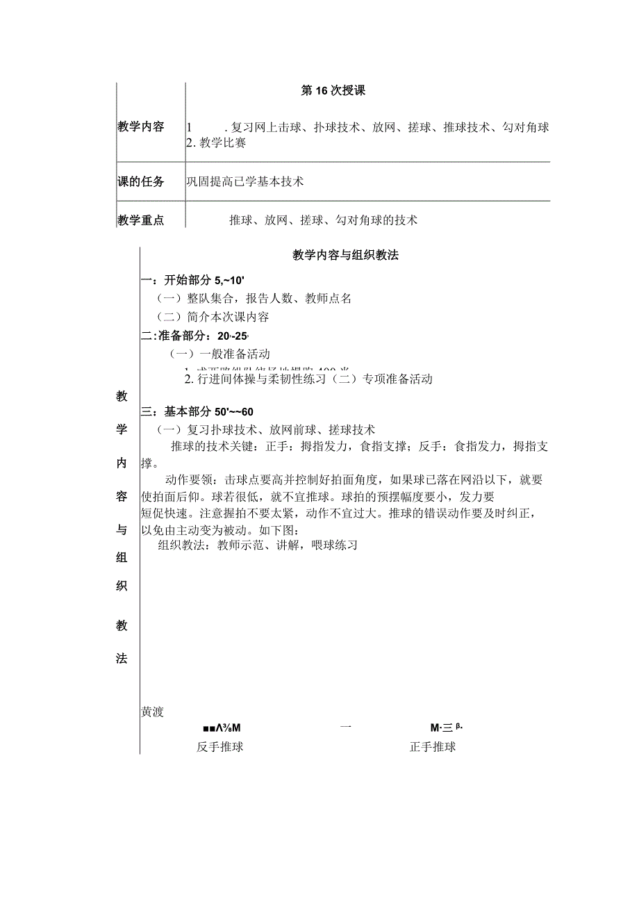 大学羽毛球教学复习网上击球扑球技术教案.docx_第1页