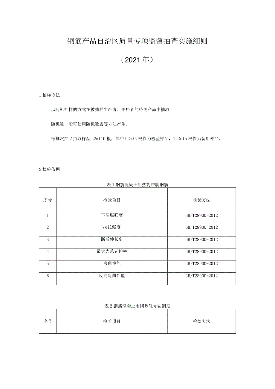 钢筋产品质量监督抽查实施细则.docx_第1页