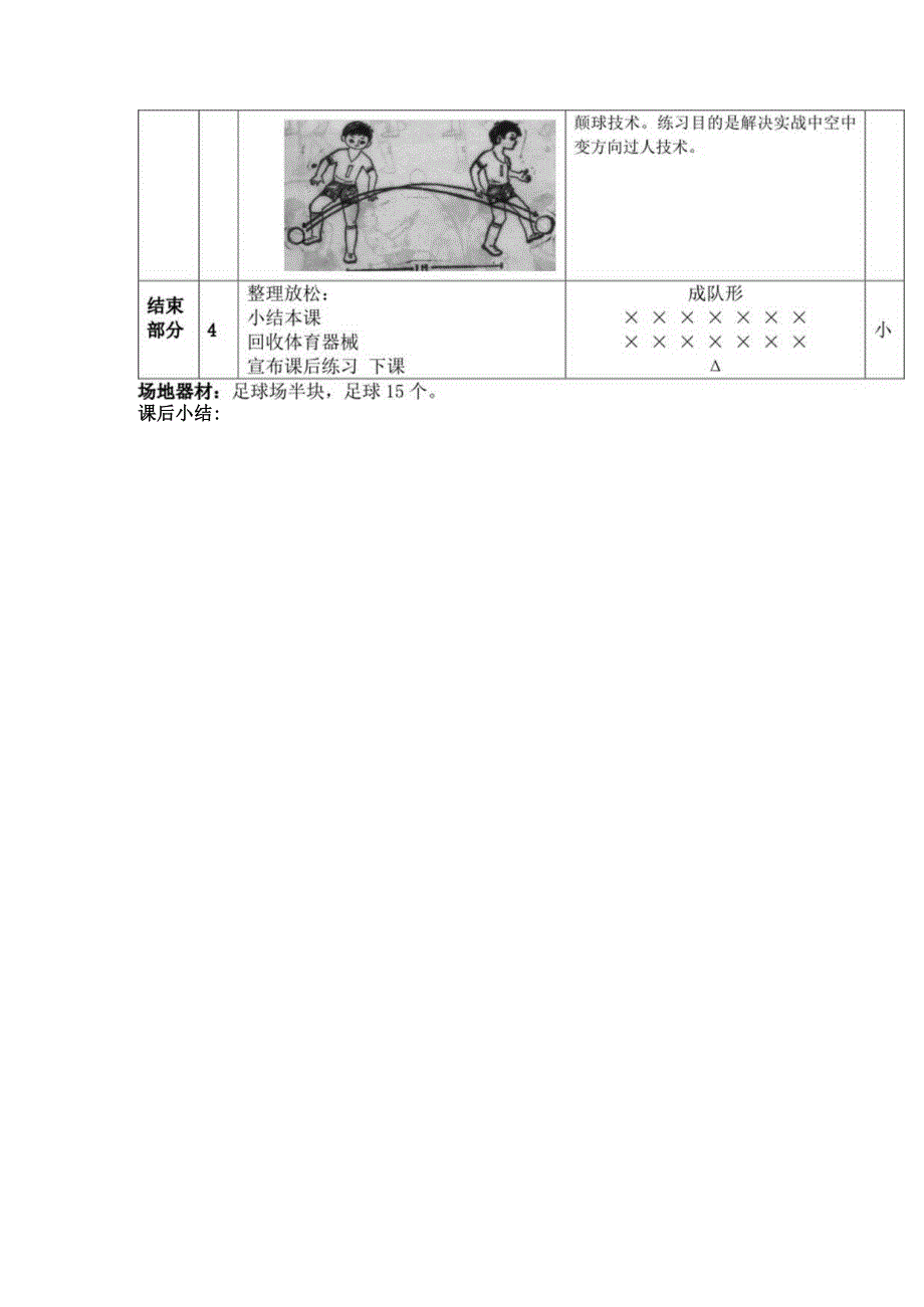 中小学足球控球训练第七课时侧身左右颠球教案.docx_第2页