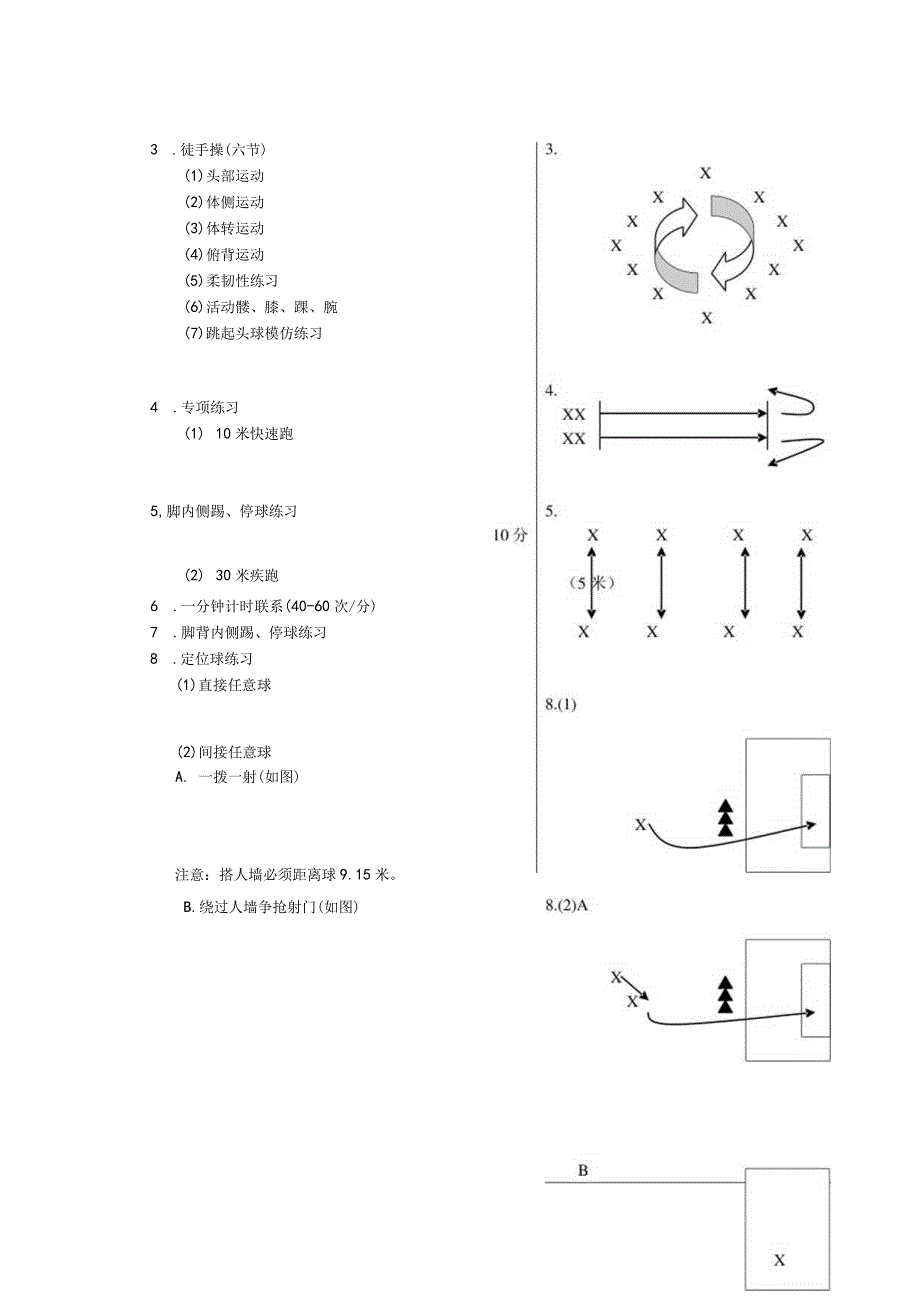 高校体育第二学期足球课了解直接间接定位球技术教案.docx_第2页