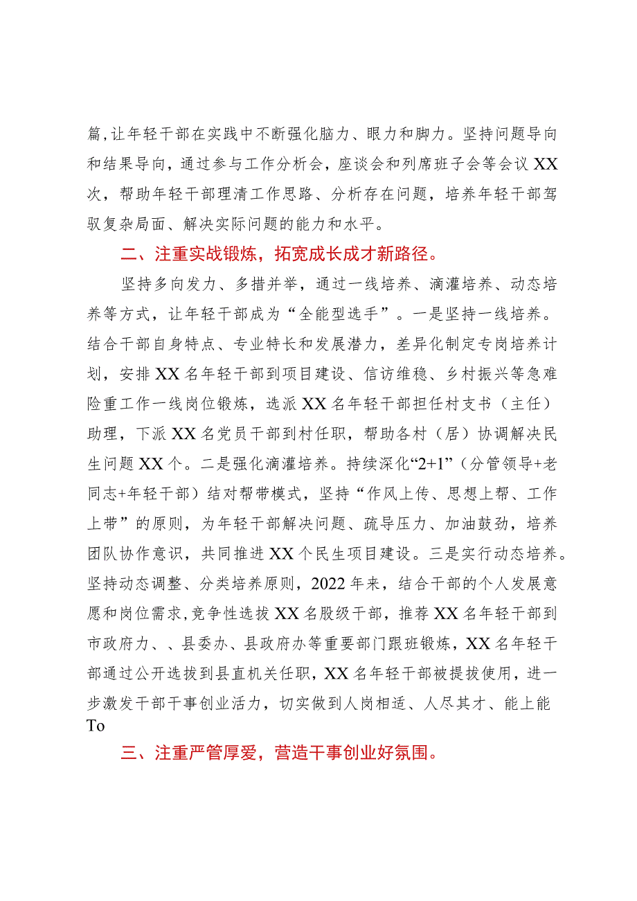 干部队伍建设经验总结交流材料.docx_第2页