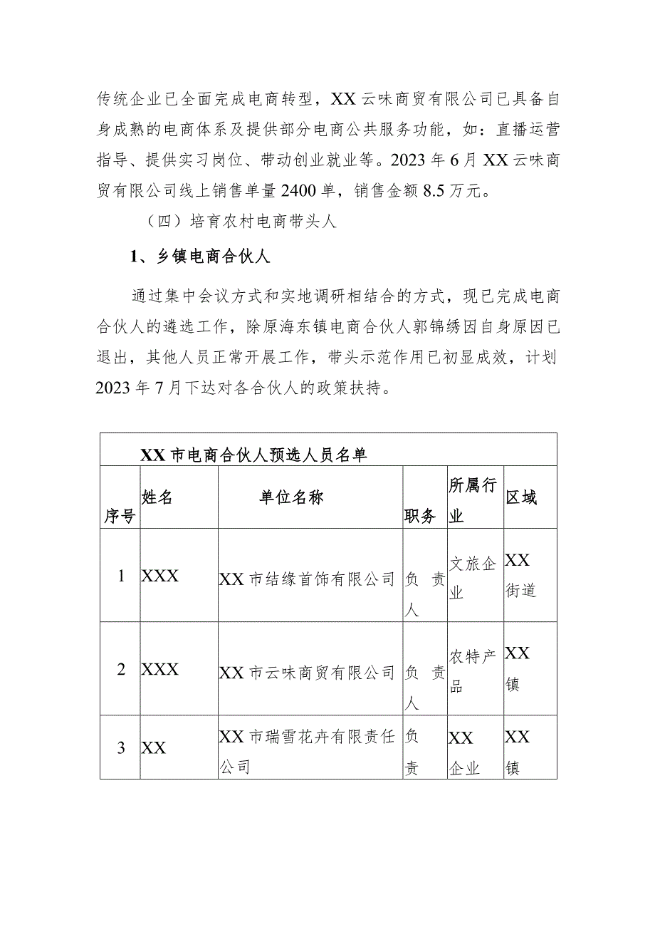 2023年电子商务进农村综合示范项目六月工作进度汇报材料.docx_第3页