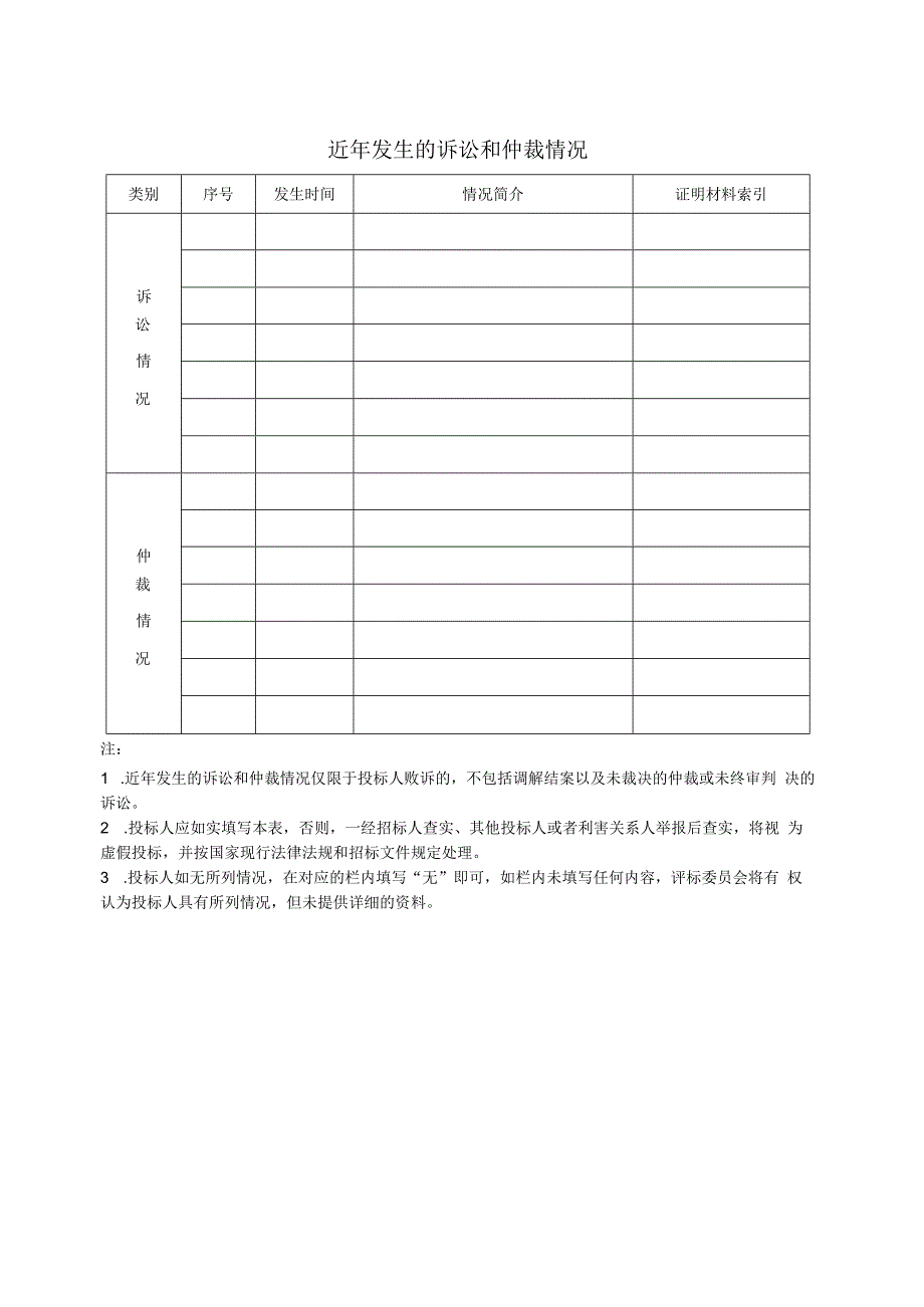 近年发生的诉讼和仲裁情况22(2023年).docx_第1页