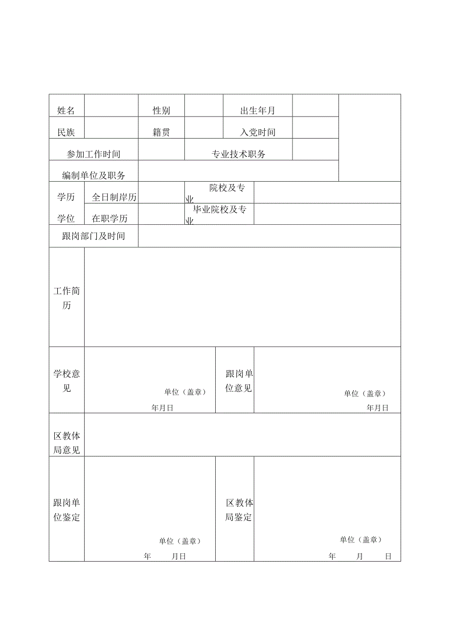 青山湖区教体系统“干部能力提升”推荐及鉴定表.docx_第1页