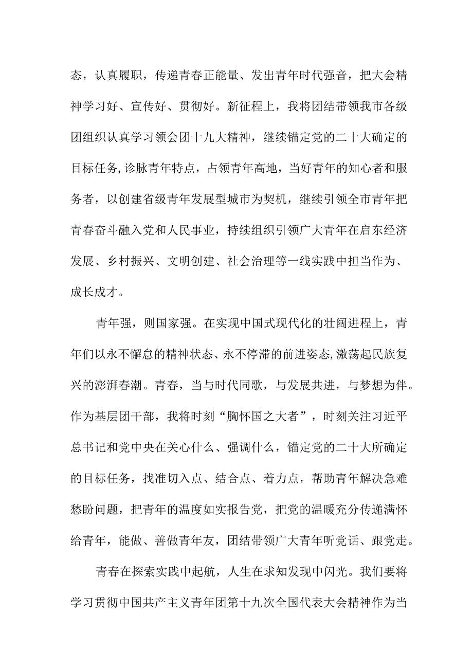 新闻记者学习贯彻共青团第十九次全国代表大会精神个人心得体会.docx_第2页