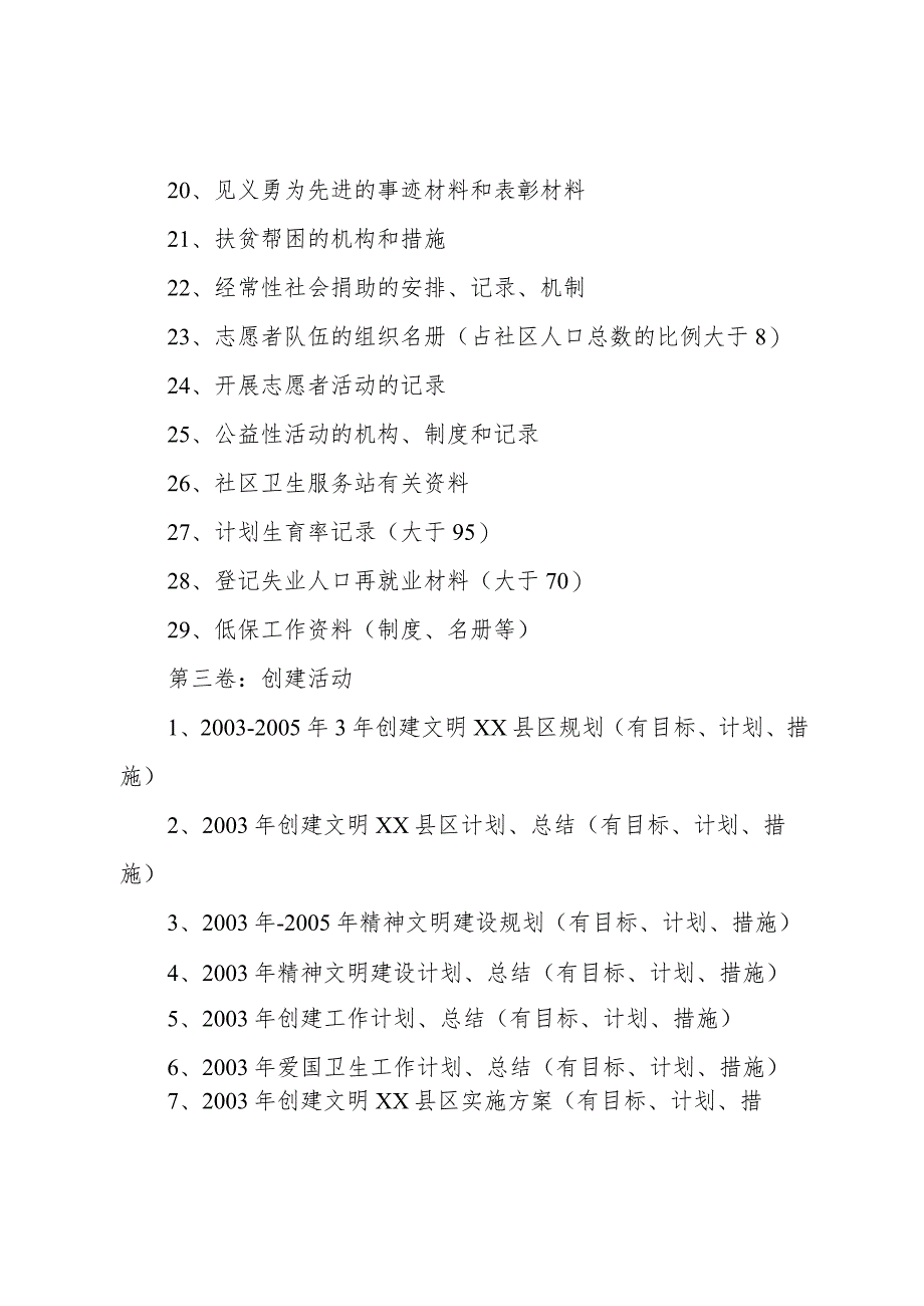 【精品文档】关于创建文明XX县区资料归档的方案（整理版）.docx_第3页