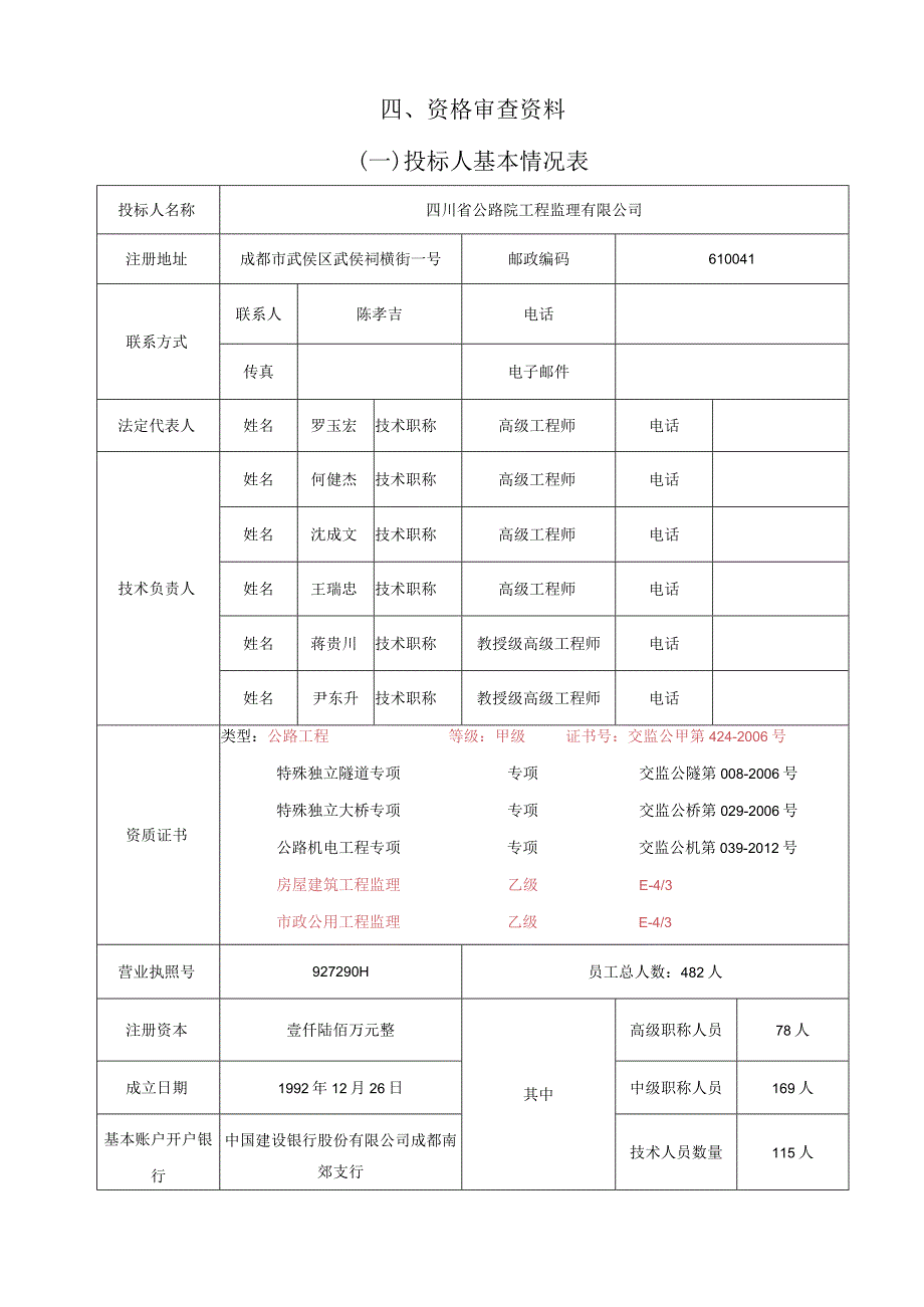 资格审查资料一投标人基本情况表.docx_第1页