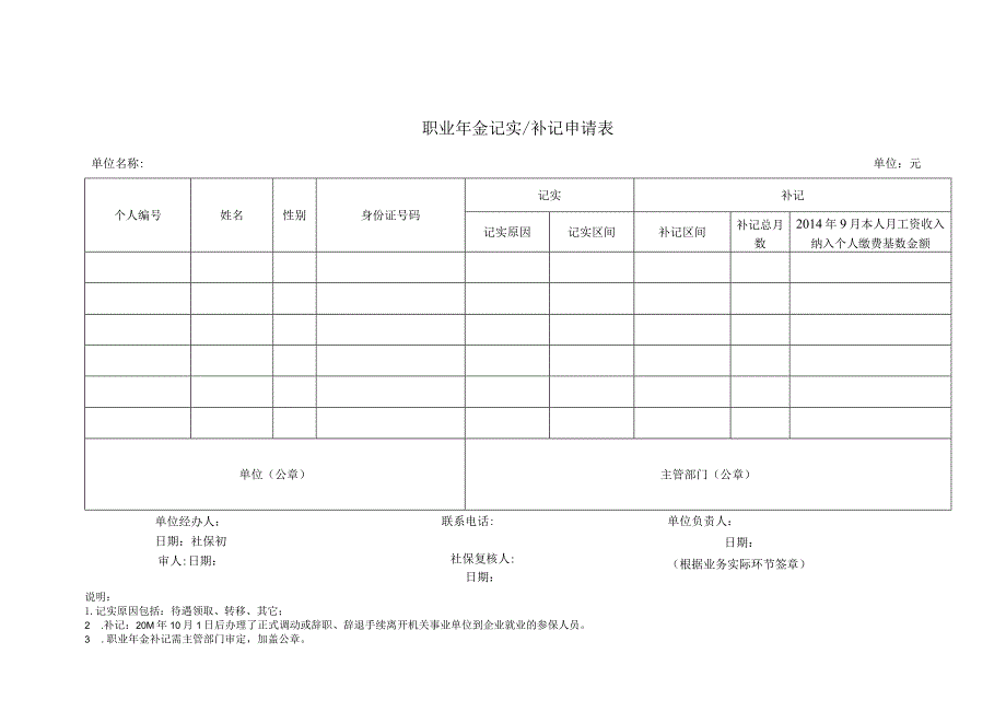 职业年金补记业务申报材料清单.docx_第2页