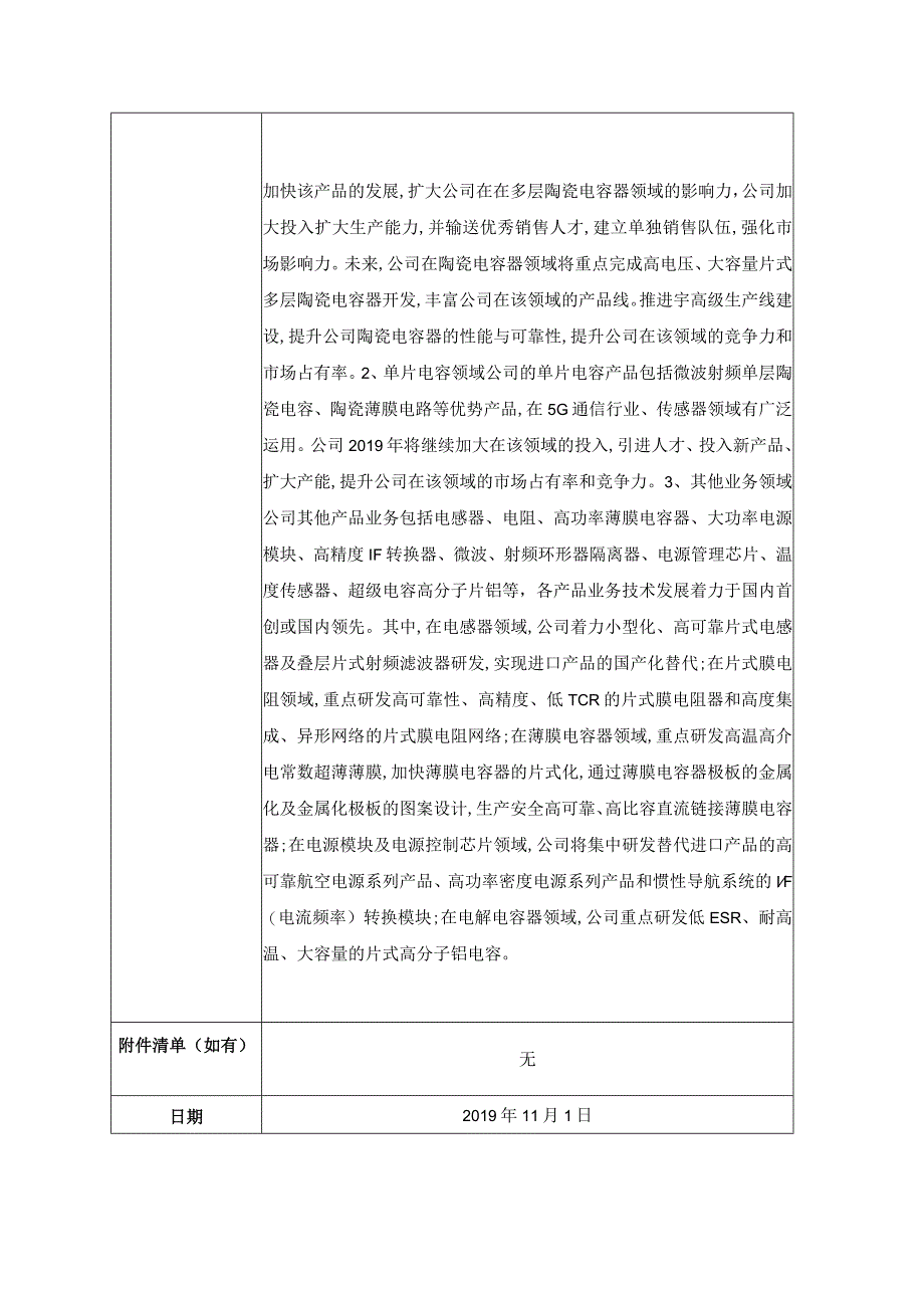 证券代码300726证券简称宏达电子株洲宏达电子股份有限公司投资者关系活动记录表.docx_第3页