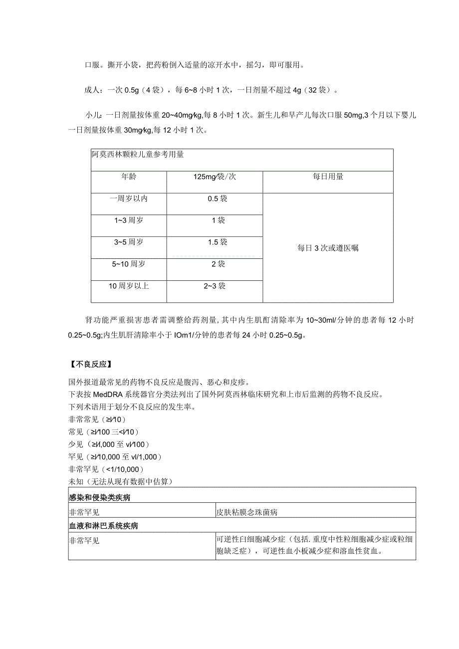 阿莫西林颗粒说明书.docx_第2页