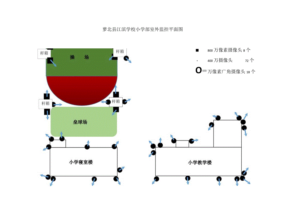 萝北县江滨学校小学部室外监控平面图.docx_第1页