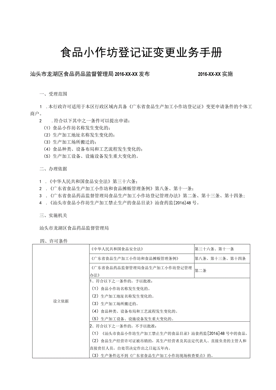 食品小作坊登记证变更业务手册.docx_第1页