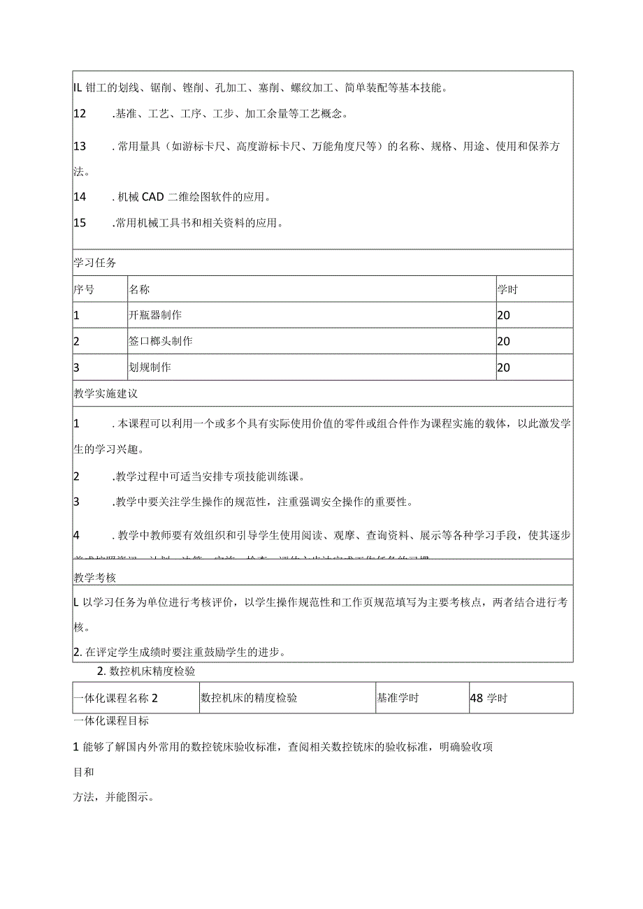 数控加工专业主要学习领域描述或课程.docx_第2页