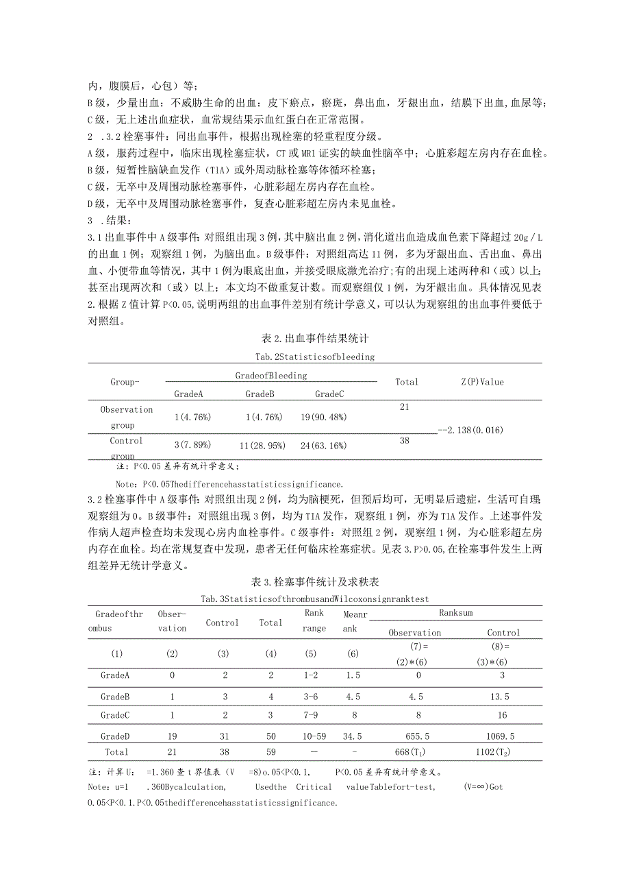 达比加群酯与华法林在二尖瓣修复术后抗凝治疗中的对比研究.docx_第3页