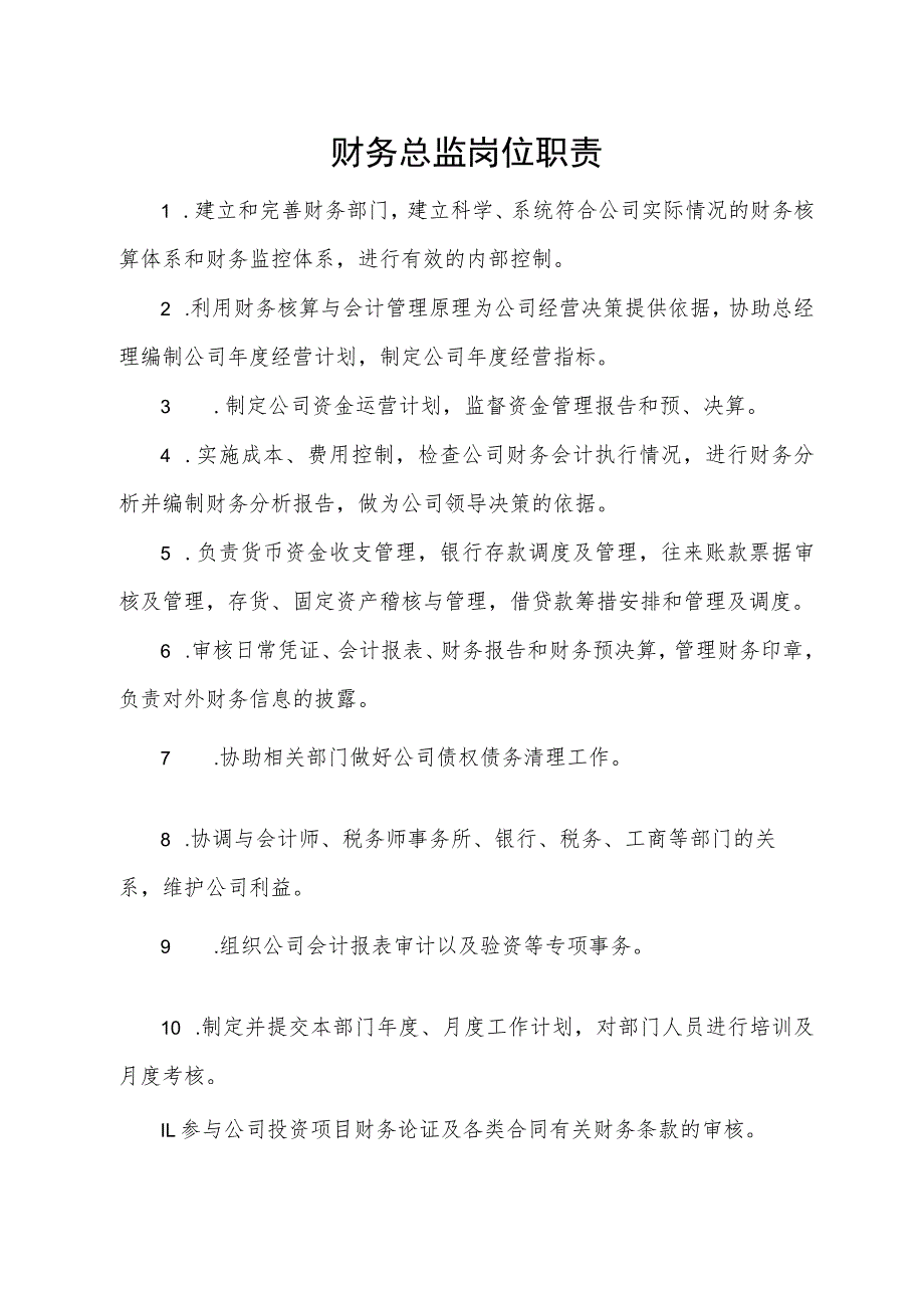 财务总监岗位职责.docx_第1页