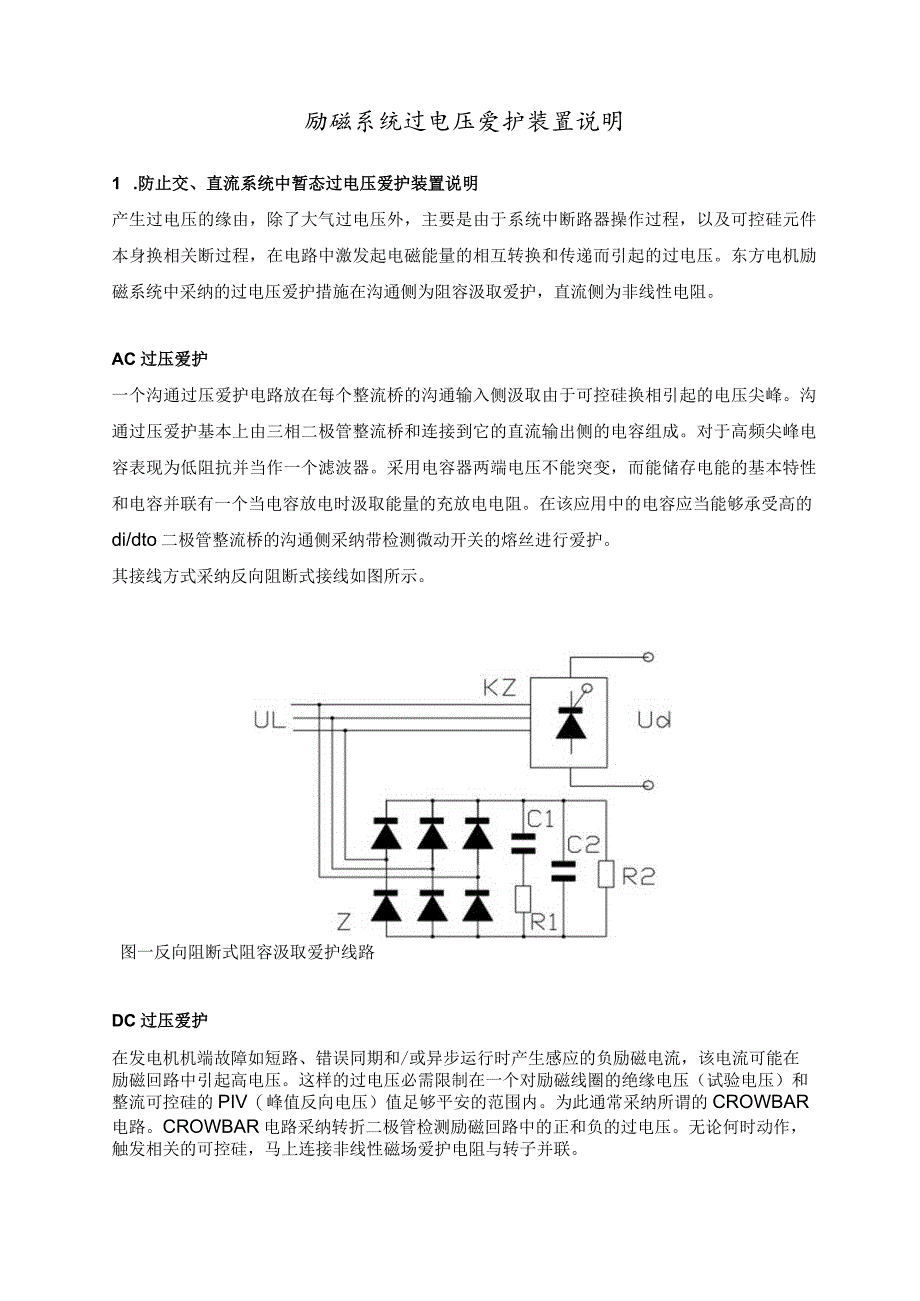 励磁系统过电压保护装置说明.docx_第1页