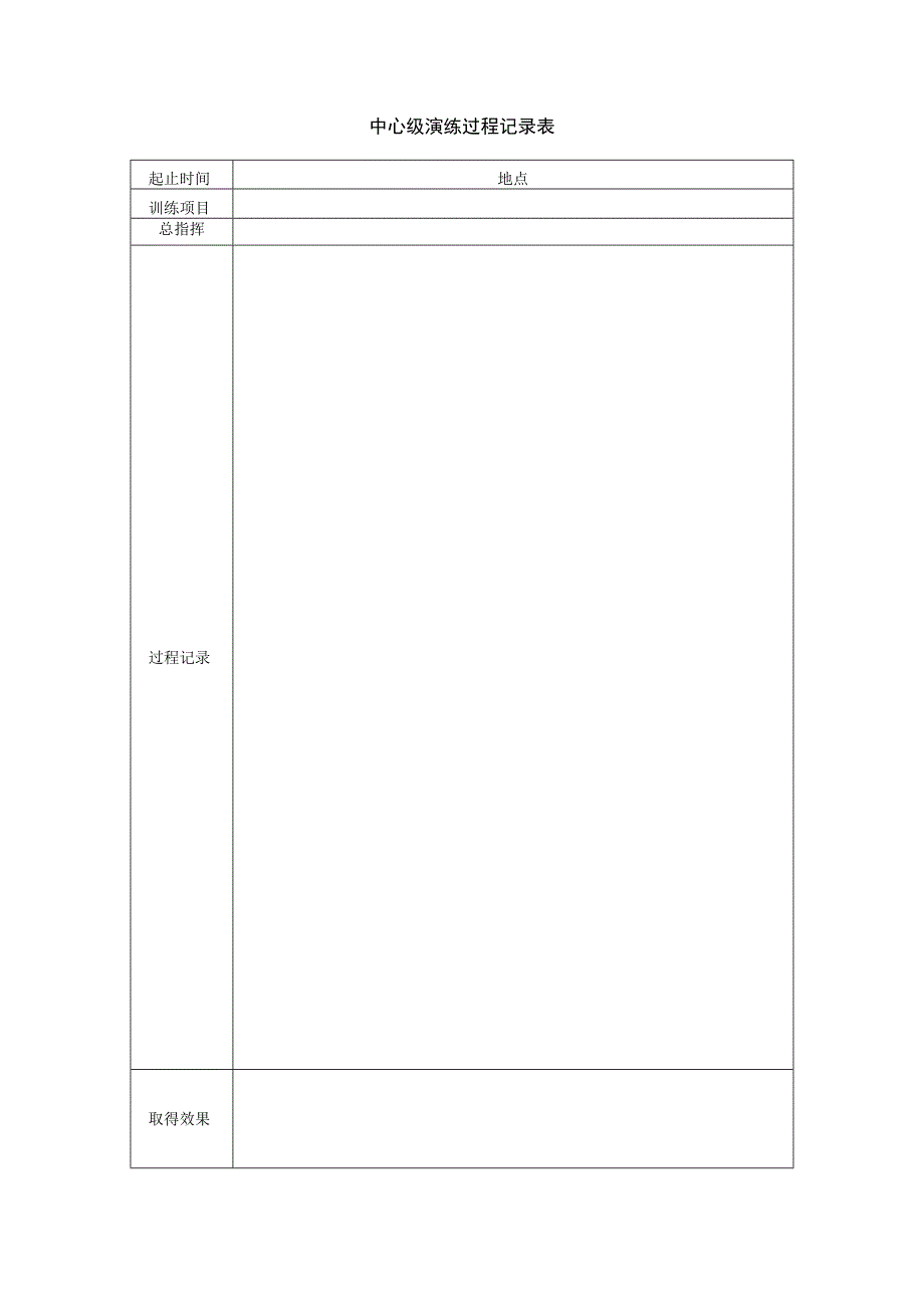 中心级演练过程记录表.docx_第1页