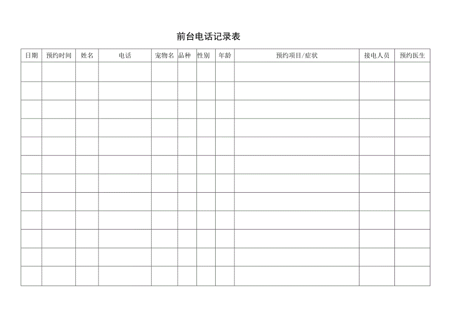 前台电话记录表.docx_第1页