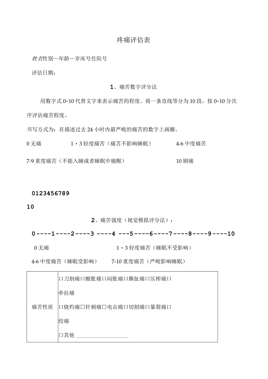 简易疼痛评估表.docx_第1页